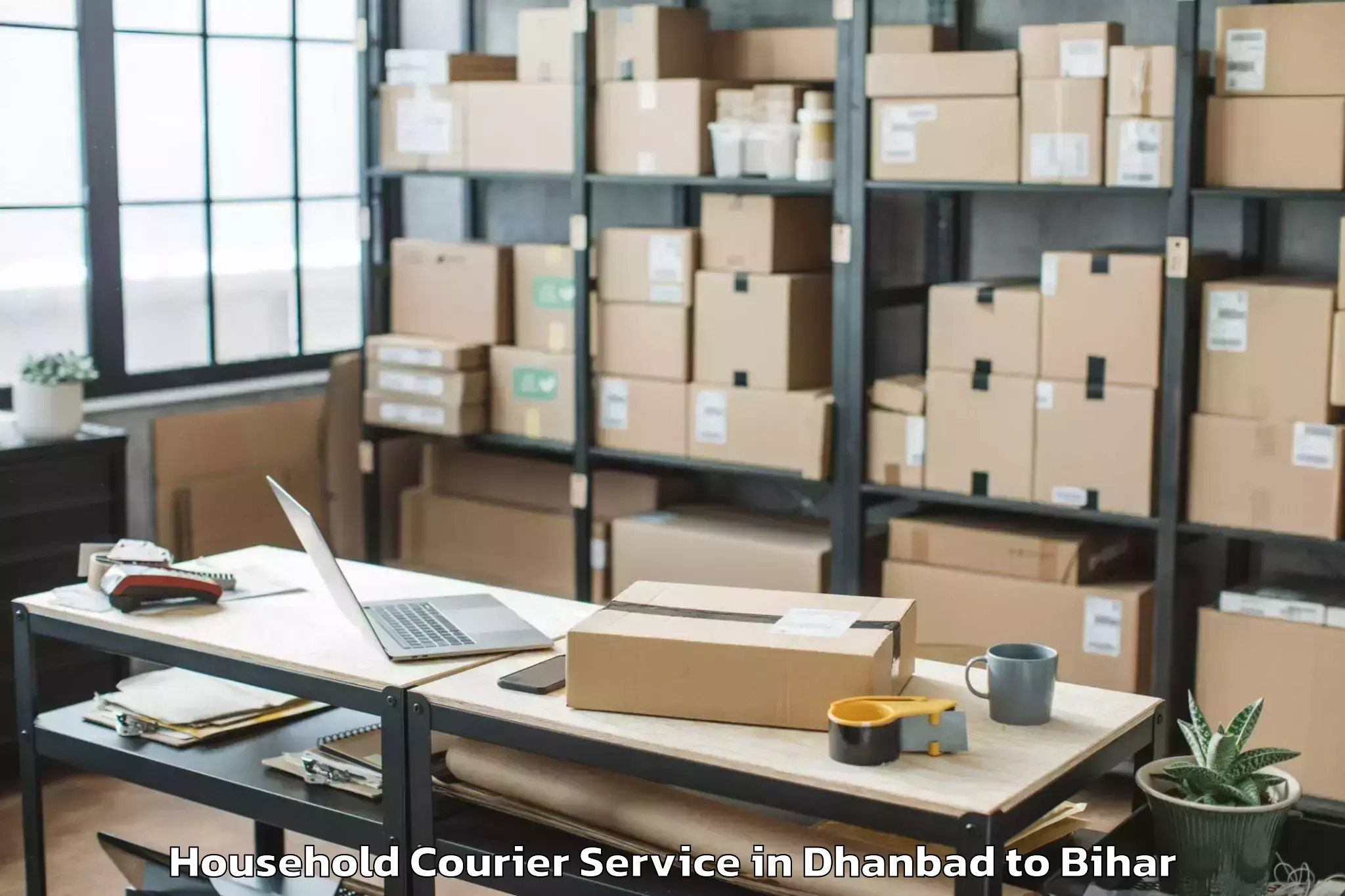 Hassle-Free Dhanbad to Nasriganj Household Courier